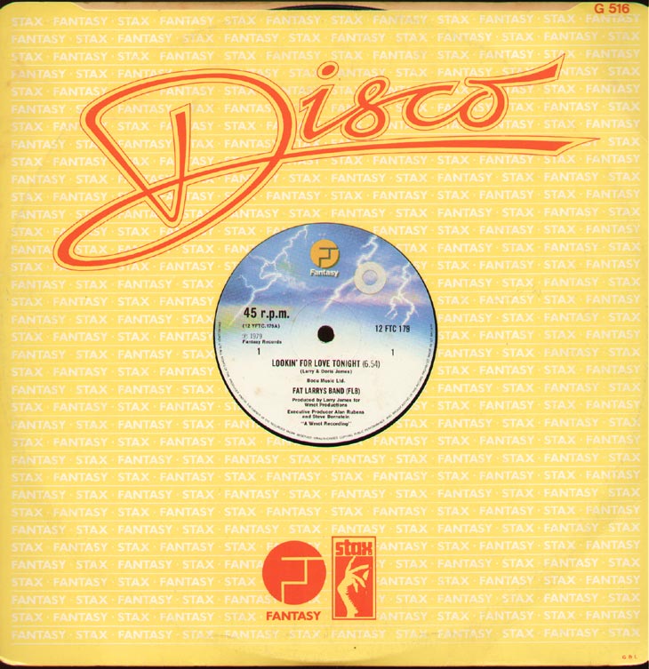 Fat Larry's Band / Vin Zee - Lookin For Love Tonight / Funky Bebop Fat Larry's Band / Vin Zee - Lookin For Love Tonight / Funky Bebop