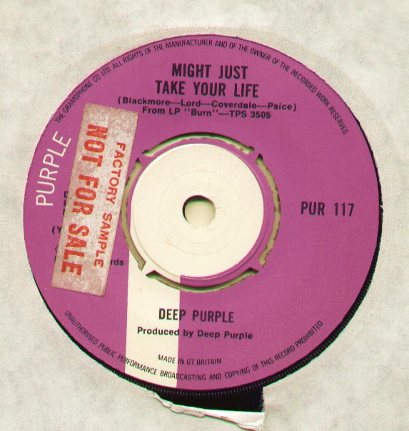 Deep Purple - Might Just Take Your Life Record